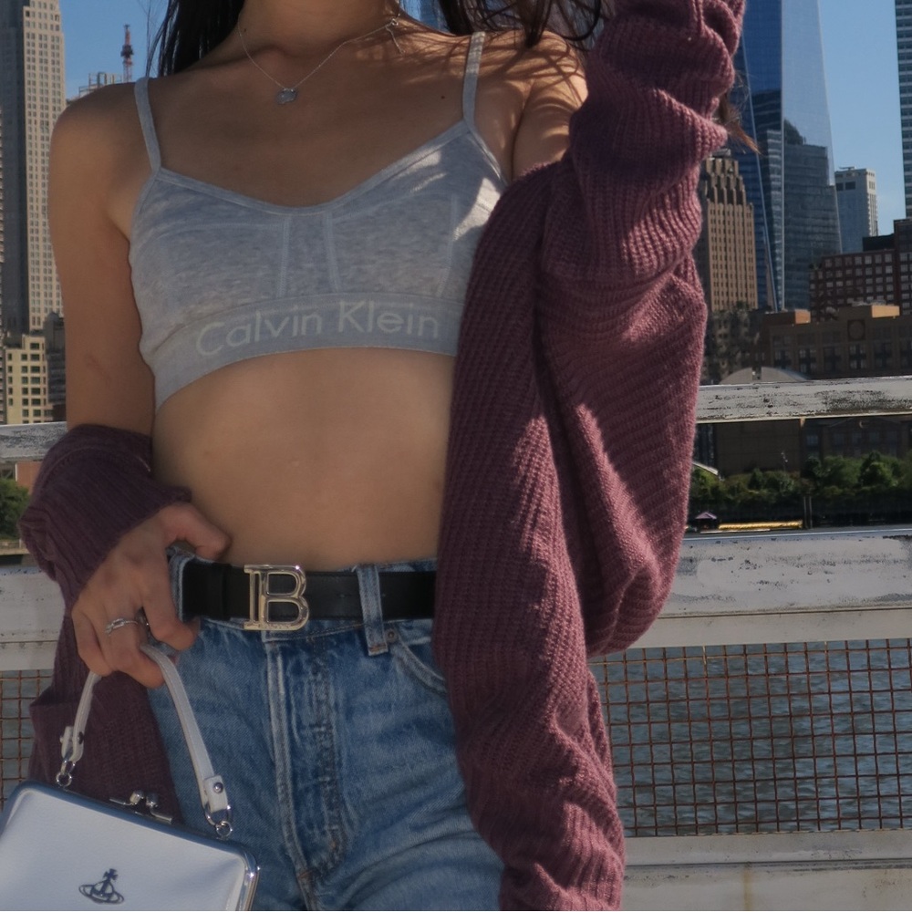 Purple Knit Cardigan - Picture 6 of 8